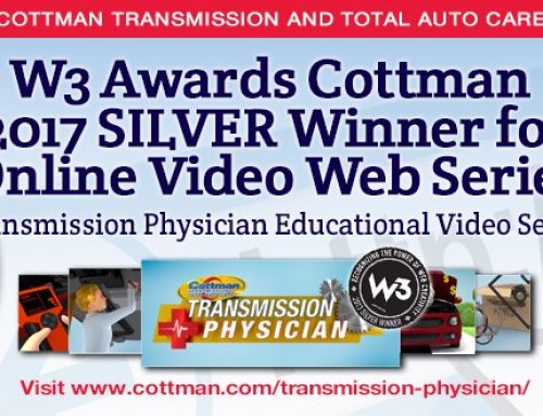 Cottman Transmission and Total Auto Care Honored with W3 Award For Transmission Physician